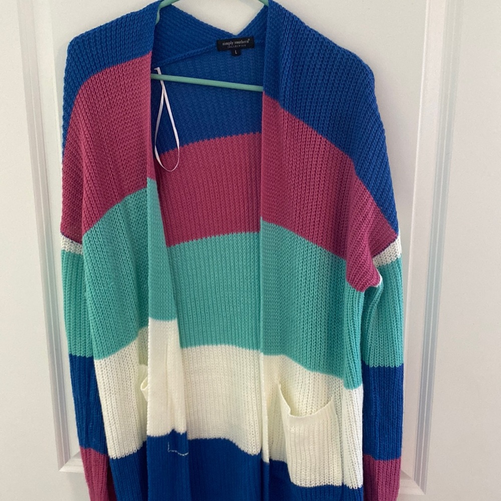 Simply Southern Bright Sweater!!! Large